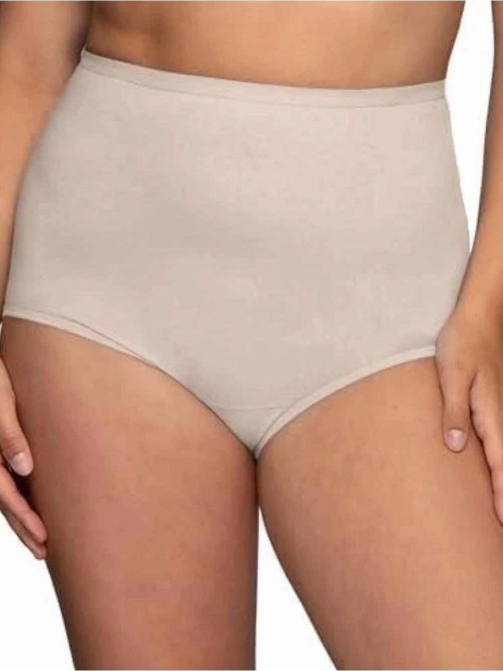 Vanity Fair‎ Perfectly Yours Tailored Cotton Brief Fawn (Ivory) Size 9 2XL 16318